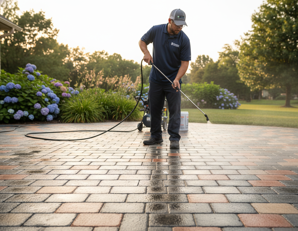 Concrete Paver Sealing In Lewis Center
